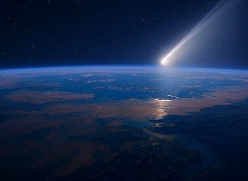 Cometary Impact - 1 Photo of a comet hitting the Earth.